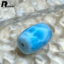 逸品 EU製 定価5万円★ROBEAN・チベット天珠★パワーストーン アクセサリー ラリマー 天然石 癒し 平和 お守り 約19.2*13.8mm 1003k608_画像6