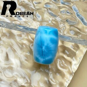 レア EU製 定価6万円★ROBEAN・チベット天珠★パワーストーン アクセサリー ラリマー 天然石 癒し 平和 お守り 約21.2*14.3mm 1003k452