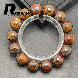 高級 EU製 定価18万円★ROBEAN・ボルダーオパール★ブレスレット パワーストーン 天然石 綺麗 お守り 15.3-16mm 1001G1404