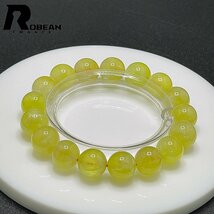 逸品 EU製 定価9万円★ROBEAN・ゴールデンプレナイト★パワーストーン ブレスレット 天然石 原石 綺麗 お守り 11.8-12.5mm C424334_画像1