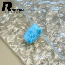 レア EU製 定価6万円★ROBEAN・チベット天珠★パワーストーン アクセサリー ラリマー 天然石 癒し 平和 お守り 約20.1*14.7mm Y510008_画像3