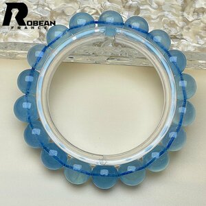  high grade EU made regular price 7 ten thousand jpy *ROBEAN* blue green aquamarine * Power Stone bracele natural stone raw ore beautiful amulet 11.4-11.7mm 1008J342