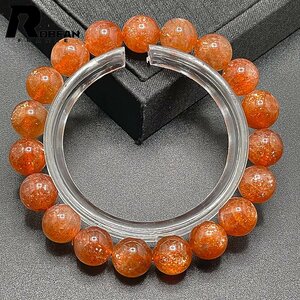  excellent article EU made regular price 8 ten thousand jpy *ROBEAN* sun Stone day length stone * Power Stone bracele accessory sun stone beads luck with money 9.8-10.3mm C423313