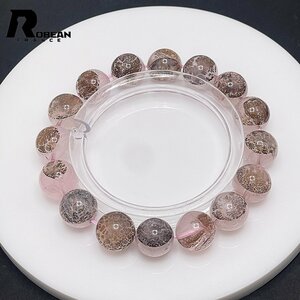 rare EU made regular price 9 ten thousand jpy *ROBEAN*tendo light * in * rose quartz * bracele natural stone .. stone crystal amulet gift 11.9-12.3mm 1002H258