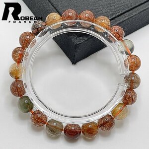 ..EU made regular price 7 ten thousand jpy *ROBEAN* garden rutile quartz * bracele Power Stone natural stone raw ore better fortune amulet 8.9-9.3mm 1008J234