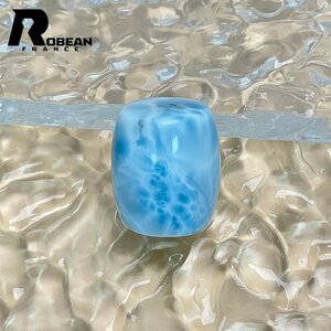 高級 EU製 定価9万円★ROBEAN・チベット天珠★パワーストーン アクセサリー ラリマー 天然石 癒し 平和 お守り 約23.1*19.8mm Y513017