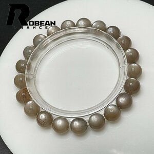 上品 EU製 定価5万円★ROBEAN・金色のグレーサンストーン★パワーストーン ブレスレット 天然石 高級 お守り ギフト 9.0-9.6mm 1001G095