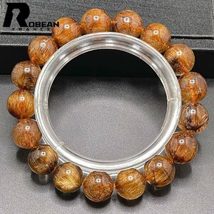 綺麗 EU製 定価21万円★ROBEAN・シルバールチル★パワーストーン ブレスレット 銀針水晶 天然石 原石 綺麗 お守り 11.9-12.7mm C510533