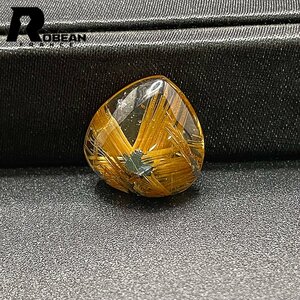 上級 EU製 定価8万円★ROBEAN・タイチンルチルペンダント★黄金針水晶 ゴールド アクセサリー 九星開運天然石 16.5*16.2*7.7mm C514594