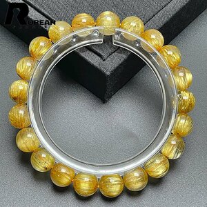  dream color EU made regular price 29 ten thousand jpy *ROBEAN* ultimate! ultimate full needle rutile quartz * bracele Power Stone natural stone beautiful luck with money amulet 8.8-9.3mm C528788