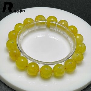 Art hand Auction Excellent product Made in EU Regular price 90, 000 yen ★ ROBEAN Golden Prehnite ★ Power stone bracelet Natural stone Raw stone Beautiful Amulet 12-12.5mm C426362, Beadwork, beads, Natural Stone, Semi-precious stones