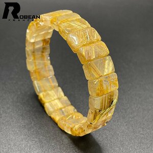  редкость EU производства обычная цена 12 десять тысяч иен *ROBEAN* солнце цветок Taichi n рутил браслет * желтый золотой игла кристалл Gold браслет Power Stone 14.2*8.4*5.8mm C523728