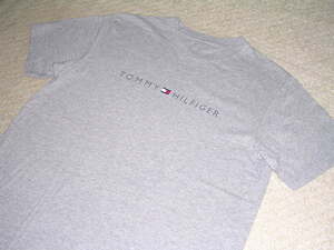 00s TOMMY HILFIGER デカロゴ Tシャツ グレー vintage old トミーヒルフィガー