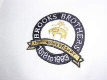 美品 90s USA製 ブルックスブラザーズ Brooks Brothers 1818 to 1993 175周年記念 ポロシャツ M 白 vintage old ゴールデンフリース 限定_画像7