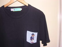 00s USA製 エズラワイン EZRA WINE ポロベアー ポケットTシャツ S 黒 vintage old ラルフローレン_画像1