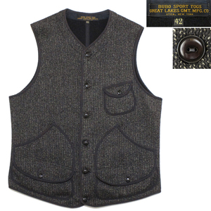 絶版レア ! FREEWHEELERS SUFFOLK VEST 初期&サイズ42☆ ビーチクロス サフォーク ベスト♪ フリーホイーラーズ Bootleggers マッコイ 30s