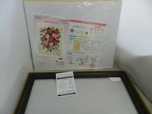 きめこみパッチワーク　スイートローズ　未開封品　額付き　さくらほりきり　バラ