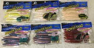 Eco Gear ★ Power Shad 5 дюймов ★ 6 мешков Set ★ Бесплатная доставка ★ ПРОДОВЛЕНИЯ