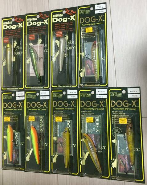 メガバス★ドッグX　DOG-X　ウォーキング★新品9個セット★送料無料★即決