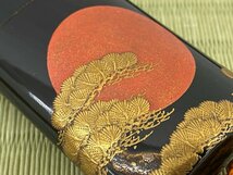 漆芸 日の丸蒔絵 姫印籠 塗物 根付 提げ物 薬入れ 骨董品 古美術品 5700kcfzN_画像3