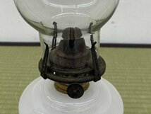 硝子 ランプ 高さ:約46cm ガラス アンティーク レトロ 骨董品 古美術品 3603tfzN_画像8