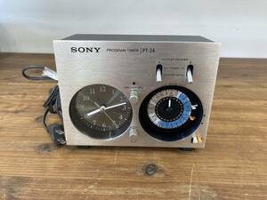 b60 SONY ソニー PT-24 PROGRAM TIMER プログラムタイマー オーディオ機器 昭和レトロ ※現状品 通電のみ確認済