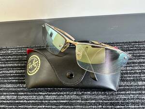 kaコンパクト レイバン Ray-Ban サングラス RB3183 TOP BAR 003/z1 63□15 中古