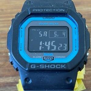 Arコンパクト 稼働品 CASIO カシオ G-SHOCK ジーショック GW-B5600 ラバーベルト デジタル 時計 腕時計 パープル グリーン 現状品の画像1