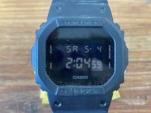 Arコンパクト 稼働品 CACIO カシオ G-SHOCK DW-5600BB 腕時計 ソリッドカラーズ ブラック メンズ デジタル クオーツ Gショック 現状品