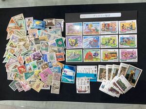 未使用 消印なし 海外切手 外国切手 まとめ ディズニー バラ コレクション コラージュ 90枚以上