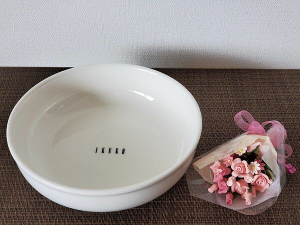 ママイクコ　IKUKO 抗菌食器　新品　19.5×5.5　日本製　と ブーケ