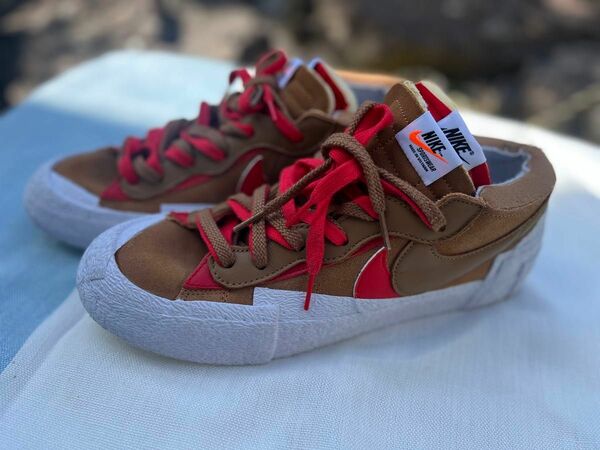 SACAI × NIKE BLAZER LOW "BRITISH TAN" 中古　美品　