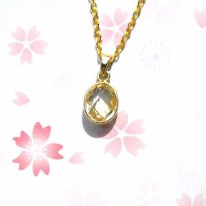  natural stone citrine necklace 