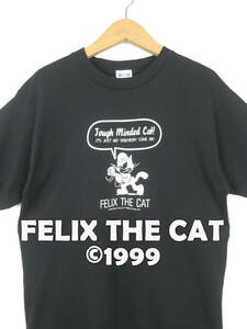 90s フィリックスザキャット ★ 1999コピーライト入り Tシャツ L ★ anvil アンビル アメリカ USA 古着 黒猫 動物 キャラクター メンズ