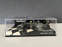 ★☆ミニチャンプス ブルーノ・セナ ロータス98T JPS Lotus Renault 98T B.Senna Commemorative Lap Brazillian GP Interlagos ☆★_画像1