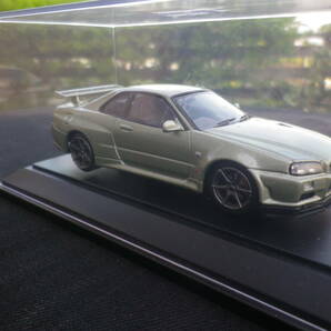 絶版！MMP 1/43 NISSAN 日産 SKYLINE スカイライン GT-R R34 V-SpecⅡNur ミレニアムジェイド 369 エブロの画像4