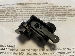 米軍実物 放出品　MATECH BUIS/200-600m Backup Iron Sight バックアップアイアンサイト　リアサイト　美品　M4A1 M16A4