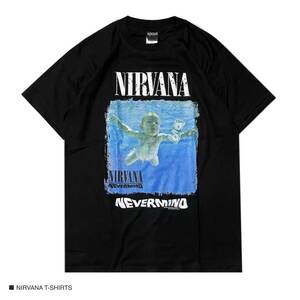 NIRVANA ニルヴァーナ 半袖 Tシャツ ロック バンドT ブラック カジュアル 