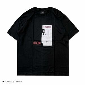 アルパチーノ スカーフェイス 半袖 Tシャツ 海外映画 ムービーT カジュアル ブラック Lサイズ