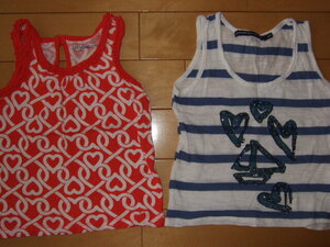 [used* beautiful goods *2 point ]GAP( Gap ) tank top + extra 1 point (MADE IN EU. earth production ) size 80cm(18. month about )