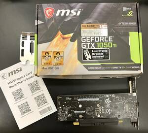 текущее состояние товар б/у товар графическая плата NVIDIA MSI GeForce GTX1050Ti 4GB LP