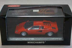 ランボルギーニ カウンタック [ 赤 ] PMA 1/43 Lamborghini Countach LP400 1974 [ red ] 40周年記念 ミニチャンプス 京商 未展示品