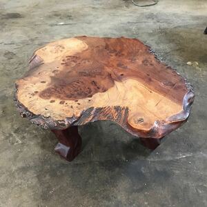 玉杢 瘤杢 瘤 天然木 一枚板 小さい座卓 ちゃぶ台 ローテーブル 