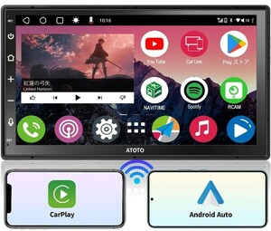 AD7 ATOTO A6 PF Android オーディオ一体型ナビ、2DIN カーステレオ 7インチ QLEDタッチパネル、ワイヤレス 格安売り切りスタート ゆ