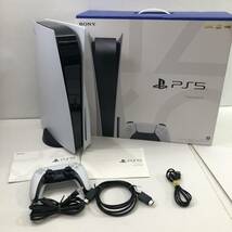 (27066)▲【1円～】PS5 通常版 本体 / CUH-1100A 本体動作確認済み USBケーブル不良 / Sony プレイステーション 中古品_画像1