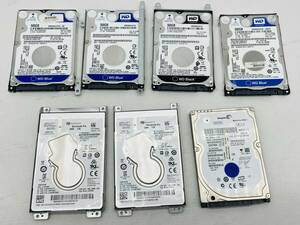 (27344)*2.5 HDD 7 point set sale [WD/Blue/Black/500GB/seagate/1TB] secondhand goods 