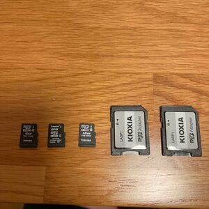 マイクロSDカード microSD Kingston TOSHIBA 16GB 8GB 4GB アダプター付き