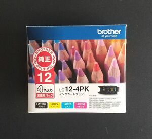［純正］ブラザー インクカートリッジ （4色パック）LC12-4PK