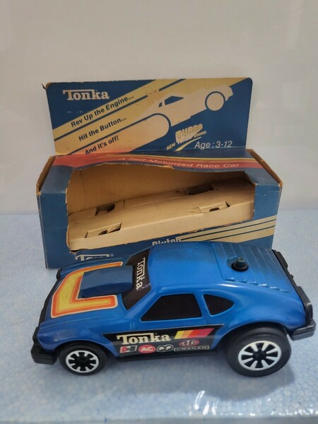 1970年代 当時物 TONKA トンカ Blue Laser clutchpoppers 5930 アンティーク玩具 ビンテージ ブリキ tonkatoys　日本製 