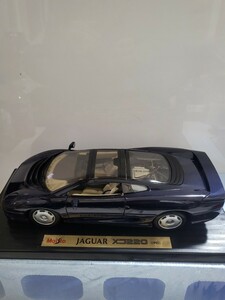 絶版ミニカー Maisto マイスト 1/18 JAGUAR ジャガー XJ220 1992 Special Edition ダイキャストモデル ダークブル 紺色